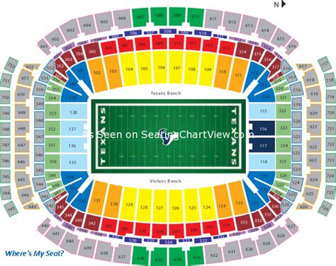 reliant stadium seating chart