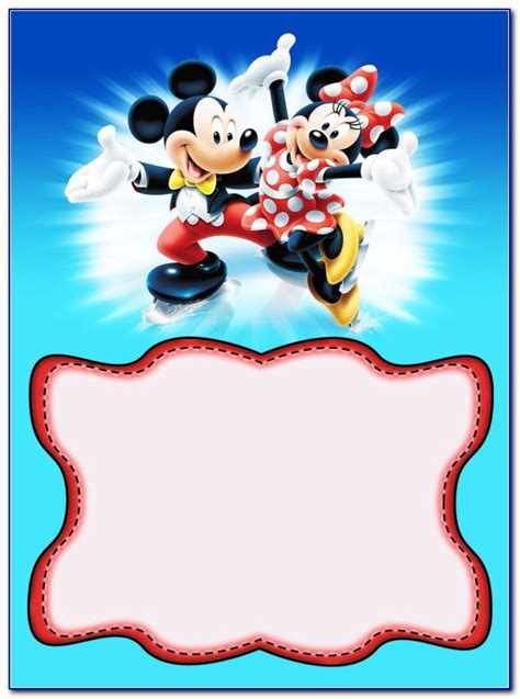 Mickey And Minnie Mouse Birthday Party Invitations | prosecution2012