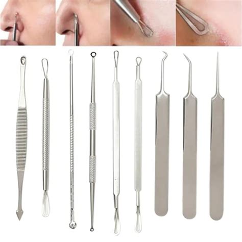 acne pimple belmish puller, blank blackhead remover, acne / comedone extractor tool, spoon for ...