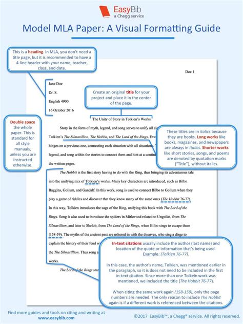 How to Format a Paper in MLA 8: A Visual Guide - EasyBib Blog