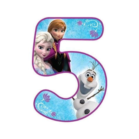 Disney Frozen ‘5’ Edible Icing Cake Image | Kids Themed Party Supplies ...