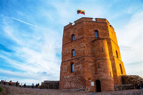 Gediminas Tower in Vilnius, Lithuania Stock Image - Image of lithuanian ...