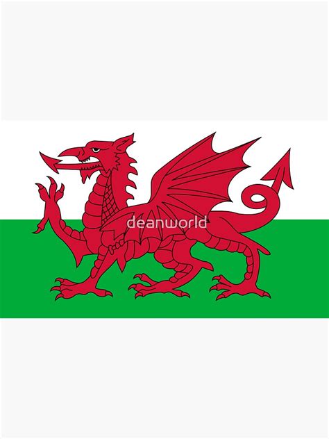 "Wales National Flag - Welsh Fan Sticker T-Shirt Bedspread" Sticker for Sale by deanworld ...