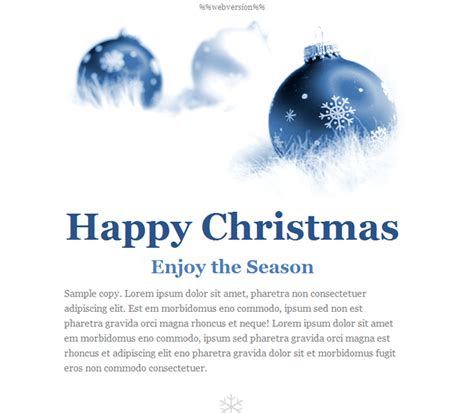 Happy Holidays Email Templates for New Year 2013 & Christmas HTML Email ...