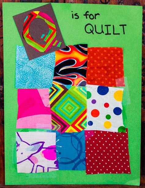 Q is for Quilt. They enjoyed this so much that they each made a little ...