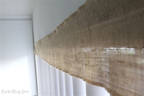 The Easiest DIY Burlap Window Treatment - Create Pray Love