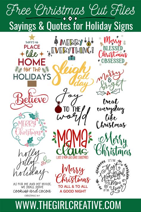 Christmas Quotes and Sayings for Signs + FREE SVG | Christmas quotes, Christmas card messages ...