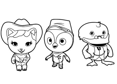 Sparky with Sheriff Callie Coloring Page - Free Printable Coloring Pages for Kids