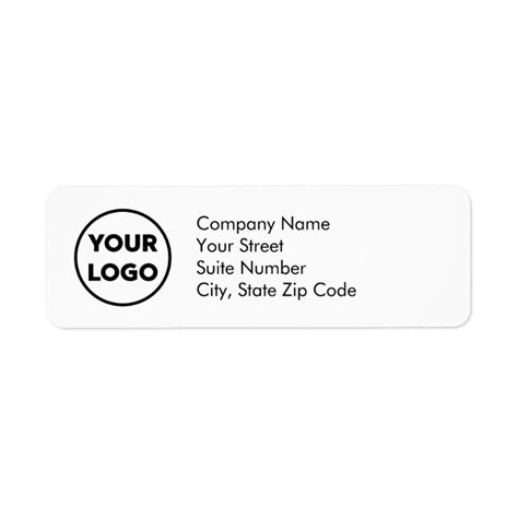 Business Return Address Labels with Company Logo | Zazzle