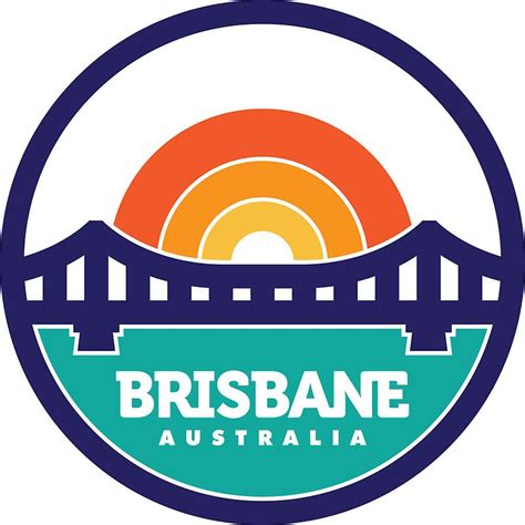 Brisbane, Australia Logo Design Sticker by peterjrees | Australia funny ...