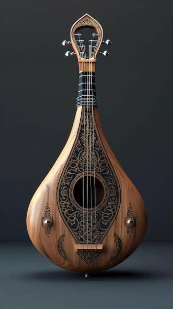 Premium Photo | Traditional Oud Instrument Wood Carving Musical Strings