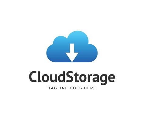 Cloud Storage Logo Design. Cloud Logo Design. 10628601 Vector Art at Vecteezy