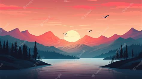 Premium Photo | Epic scene mountains vectorial