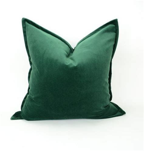 Forest Green Velvet Cushion | Green velvet pillow, Velvet pillow covers, Velvet pillows