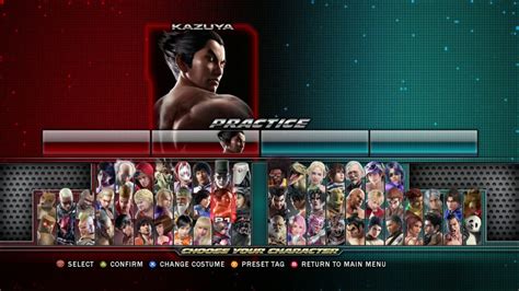 Tekken Tag Tournament 2: Character Select - YouTube