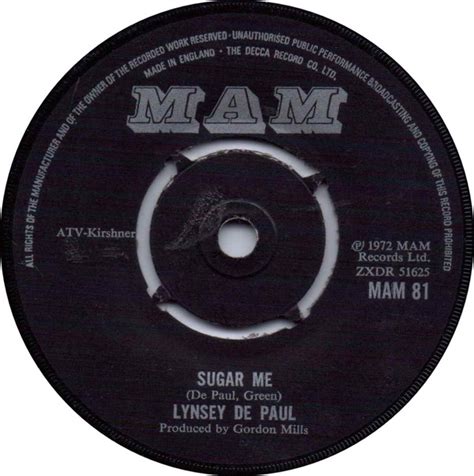 Lynsey De Paul - Sugar Me (1972, Vinyl) | Discogs