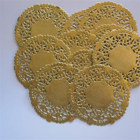 Gold Paper Doilies - Etsy