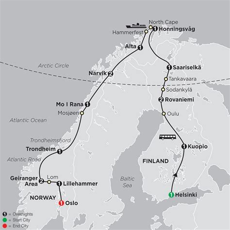 Arctic Circle Sweden Map