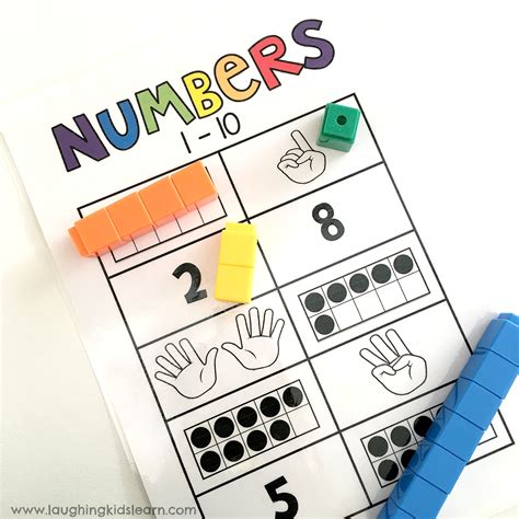 Number counting 1 - 10 activity pages - Laughing Kids Learn