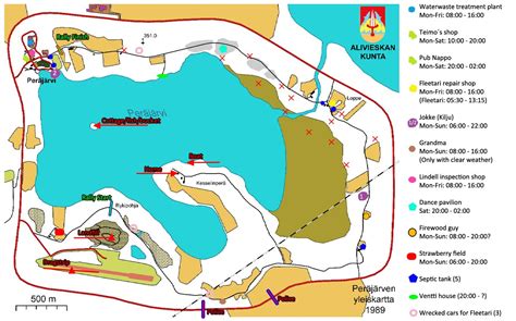 My Summer Car Map (Locations and Opening Hours)