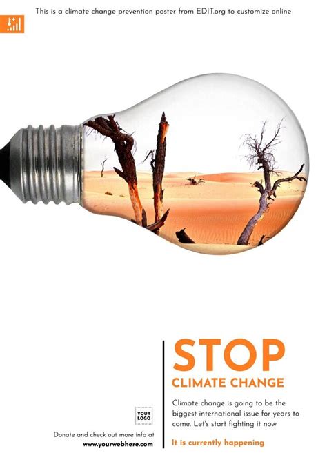 Editable climate change poster templates to print