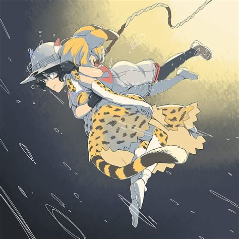 HD wallpaper: Anime, Kemono Friends, Kaban (Kemono Friends), Serval (Kemono Friends) | Wallpaper ...