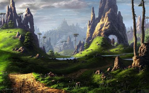 Download Fantasy Landscape HD Wallpaper