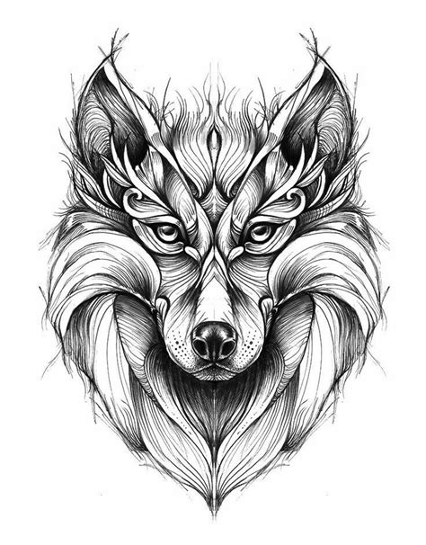 Pin by Natalie Bailey on Animais | Wolf geometric, Wolf tattoos, Geometric wolf