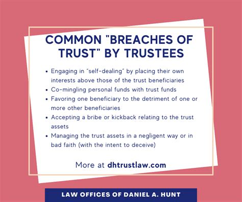 What is a “Breach of Trust”? • Law Offices of Daniel Hunt