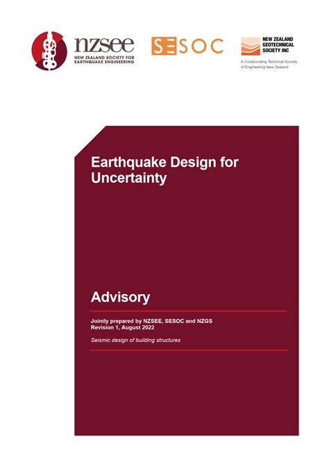 Earthquake Design for Uncertainty - New Zealand Geotechnical Society