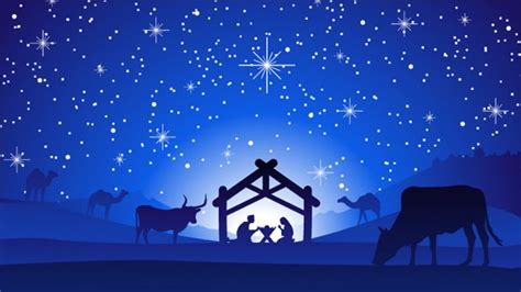 Nativity Scene Christmas Wallpaper Wall Mural