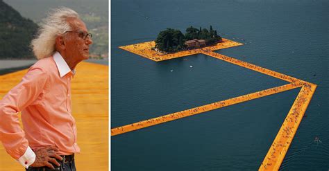 Christo, the Bulgarian artist renowned for his large-scale, fantastical ...