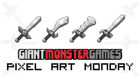 Cool Pixel Art Sword