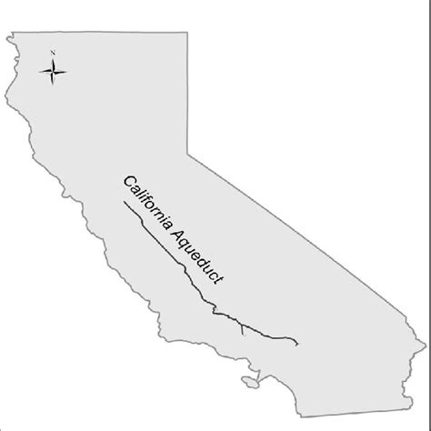 8: Map showing the California Aqueduct. | Download Scientific Diagram