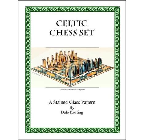 Stained Glass E-Pattern Tutorial Celtic Chess Set by DKglassshop