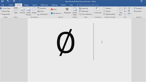 How to type Empty Set symbol in Word - YouTube