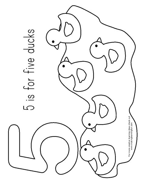 5 Little Ducks Printables - Printable Word Searches