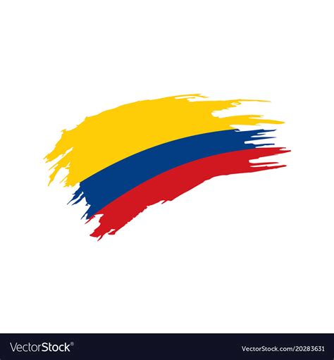 Colombia flag Royalty Free Vector Image - VectorStock