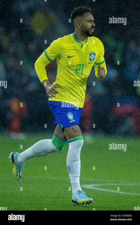 LE HAVRE, FRANCE - SEPTEMBER 23: Matheus Cunha of Brazil during the international friendly match ...