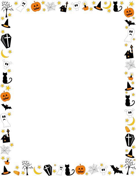 Halloween Border: Clip Art, Page Border, and Vector Graphics ...