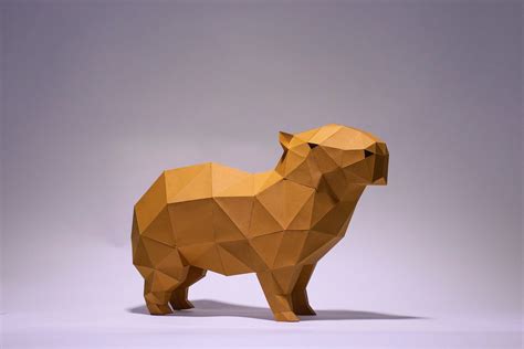 Capybaras Paper Craft Digital Template Origami PDF Download - Etsy