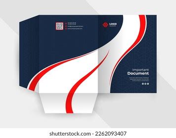 Modern Presentation Folder File Cover Design Stock Vector (Royalty Free) 2262093407 | Shutterstock