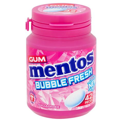 Mentos Gum Bubble Fresh 42 Pieces 58.8g | Chewing Gum & Mints | Iceland Foods