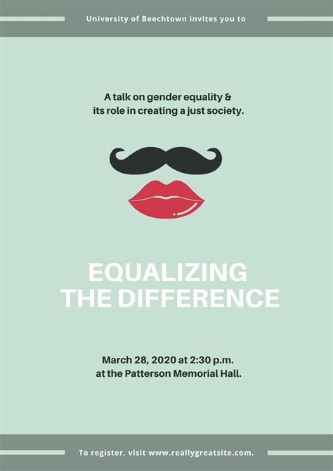 Customize 15+ Gender Equality Posters Templates Online - Canva