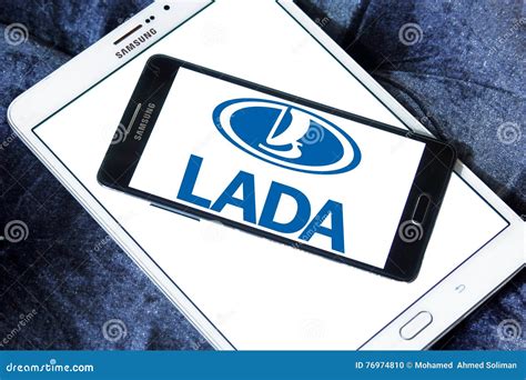 Lada car logo editorial image. Image of cellphone, signs - 76974810