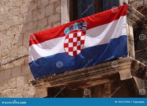 Flag of Croatia stock image. Image of travel, summer - 152172105