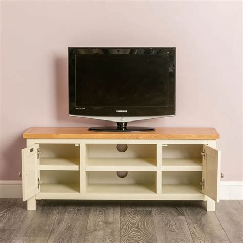 Farrow Cream 2 cupboard large TV stand unit by Roseland Furniture Cream Living Room Paint ...