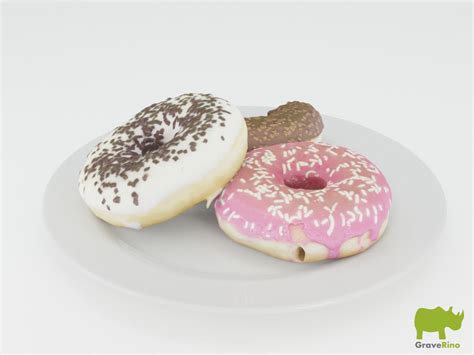 Donut 3D Model | 3d model, Donuts, Model