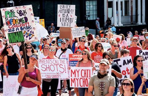 "They Backed Us Into A Corner" - Parents Protest Massachusetts' New Mandatory Vaccination Rules