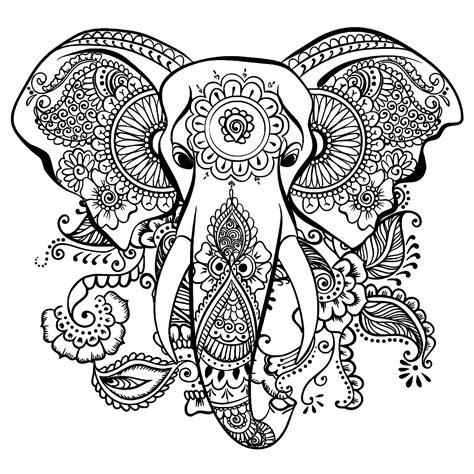 free elephant drawing to print and color elephants kids coloring pages - easy elephant coloring ...